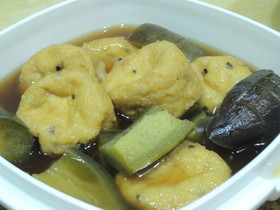 茄子とがんもどきの煮物