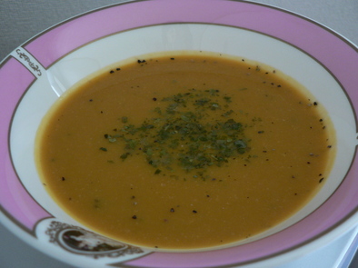 野菜かぼちゃスープの写真