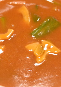 葉タマネギとレンコンのカレースープ