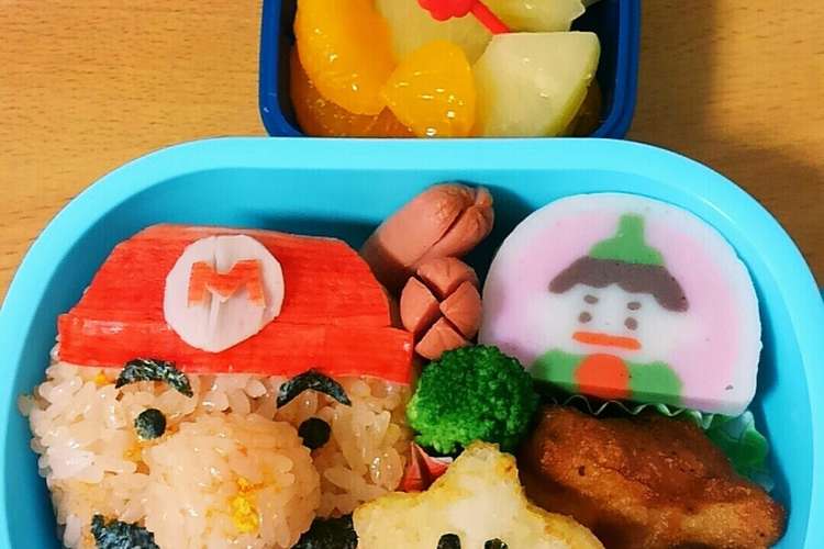 マリオのキャラ弁 レシピ 作り方 By マンマミーアママ クックパッド 簡単おいしいみんなのレシピが354万品