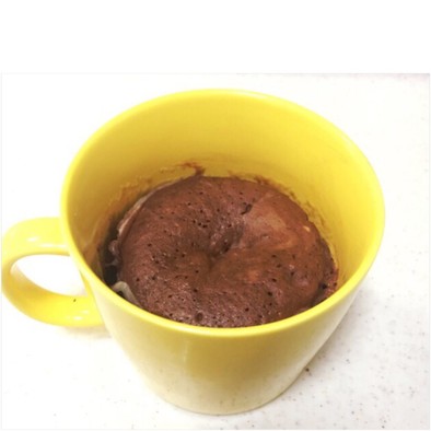 簡単フォンダンショコラ風マグカップケーキの写真