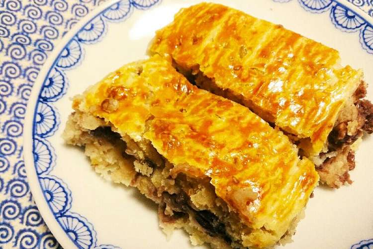 ご飯とhmで簡単 和風あんこ月餅パイ レシピ 作り方 By Nobpooh クックパッド