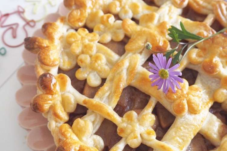 お花のアップルパイ パイシートで簡単 レシピ 作り方 By Sachi Cafe クックパッド 簡単おいしいみんなのレシピが357万品