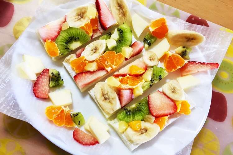 フルーツオープンサンド レシピ 作り方 By Rilasaku クックパッド 簡単おいしいみんなのレシピが366万品