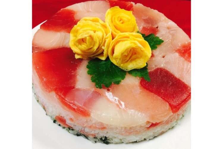 お祝い事にぴったり ちらし寿司ケーキ レシピ 作り方 By Yanatys クックパッド 簡単おいしいみんなのレシピが355万品