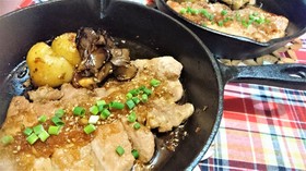 自家製★焼き肉のタレで【ポークステーキ】