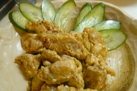 とろり衣のピリから焼きを鶏肉で☆