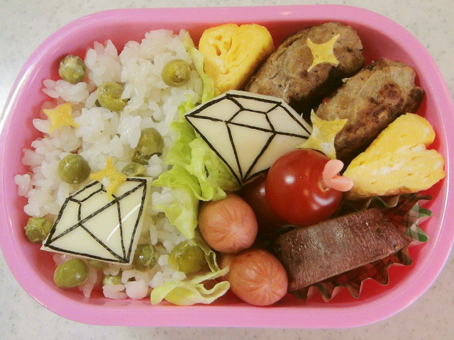 幼稚園 お弁当 キラキラ ダイヤ レシピ 作り方 By Artynoel クックパッド