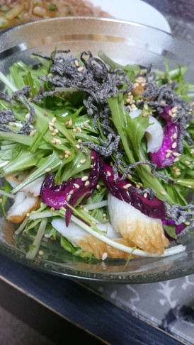 ♥♥サッパリ水菜サラダ♥♥
