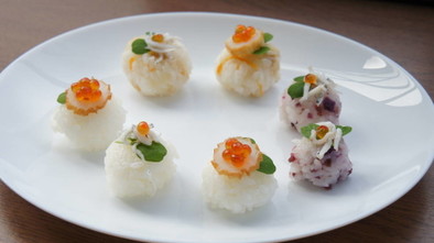 雛祭りにも、簡単手毬寿司の写真