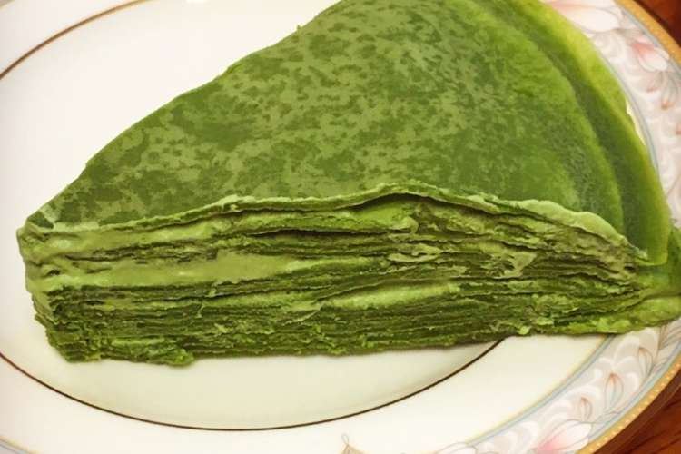 簡単 抹茶が濃い 幸せの抹茶ミルクレープ レシピ 作り方 By Nana9 クックパッド 簡単おいしいみんなのレシピが352万品