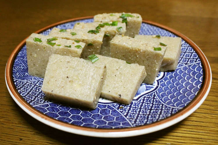 ごまとにらのイギス豆腐 レシピ 作り方 By 上島町 かみりん食堂 クックパッド 簡単おいしいみんなのレシピが360万品