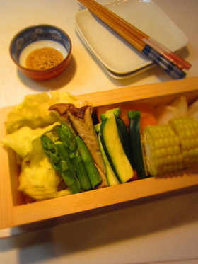 シンプル蒸し野菜