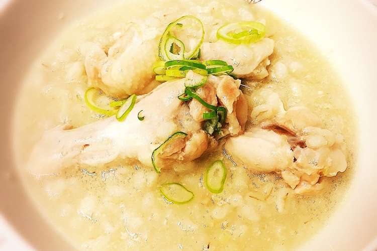 炊飯器で簡単 もち麦でヘルシー参鶏湯風 レシピ 作り方 By Yummysunny クックパッド