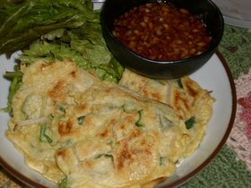 野菜たっぷりチヂミ