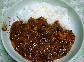 冷凍ほうれん草のカレー