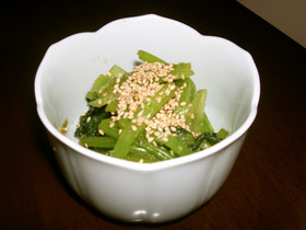 副菜の定番【青菜のごま和え】我が家味