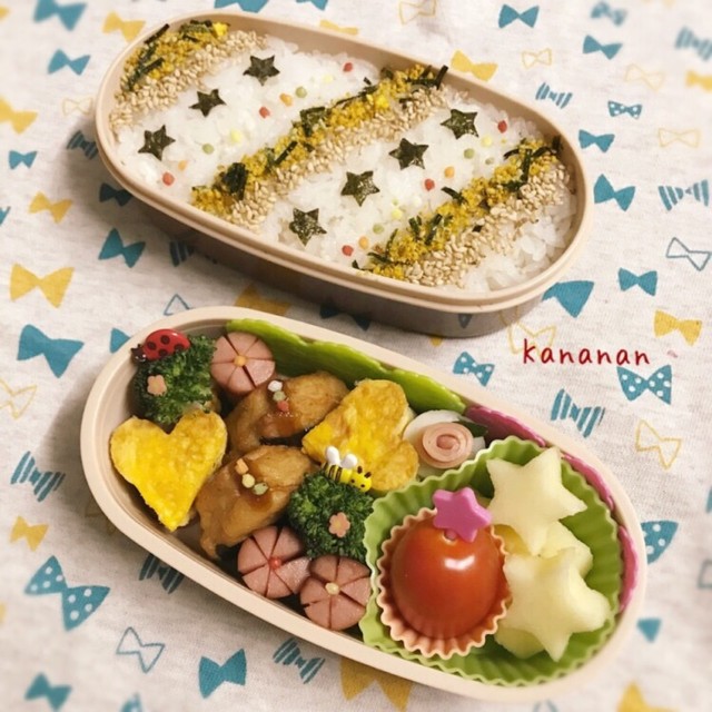 小学生 かわいい星のお弁当 レシピ 作り方 By Kananan777 クックパッド 簡単おいしいみんなのレシピが366万品