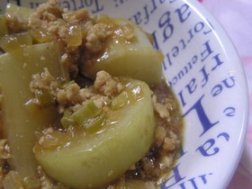 ほっこり大根のそぼろあんかけ