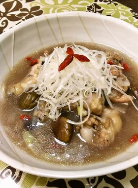 雑穀米入りサムゲタン風スープ♪
