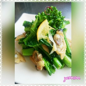 *あさりと菜の花のレモンバターソテー*