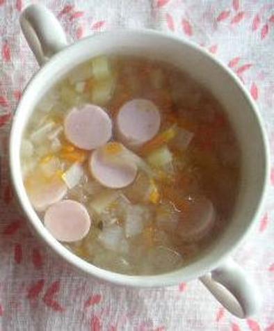 茸のゆで汁で●きのこと野菜のスープの写真