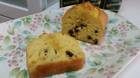 砂糖なし♪はちみつレーズンパウンドケーキ