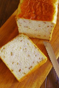 低温長時間発酵中種法の食パン・加水80%