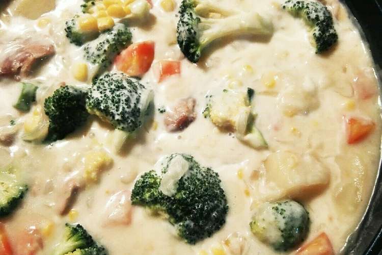 働く主婦の身方炊飯器簡単クリームシチュー レシピ 作り方 By ずぼら日和 クックパッド