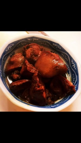 すき焼きのタレで簡単!鶏肝の生姜煮☆