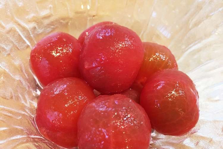 簡単 ミニトマトの砂糖漬け レシピ 作り方 By とろろボンレス クックパッド