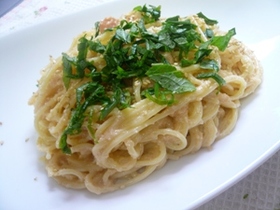☆明太子醤油マヨパスタ☆にんにく風味☆