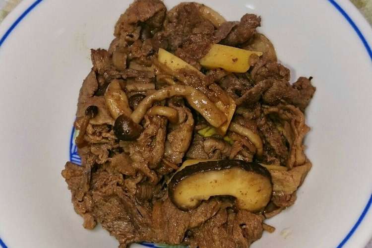 きのこと牛薄切り肉のバターしょうゆ炒め レシピ 作り方 By のり子のおかず クックパッド 簡単おいしいみんなのレシピが352万品