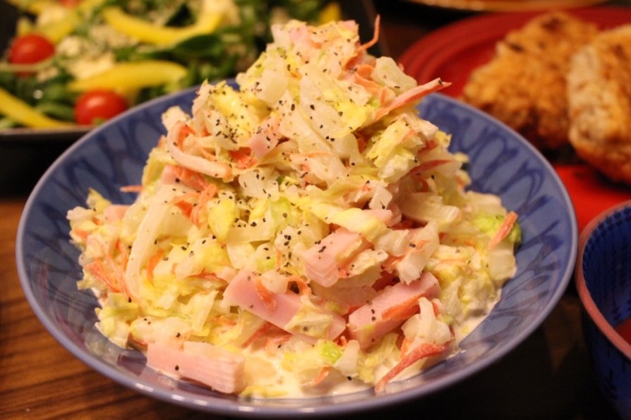 白菜とハムのコールスローサラダ♡の画像