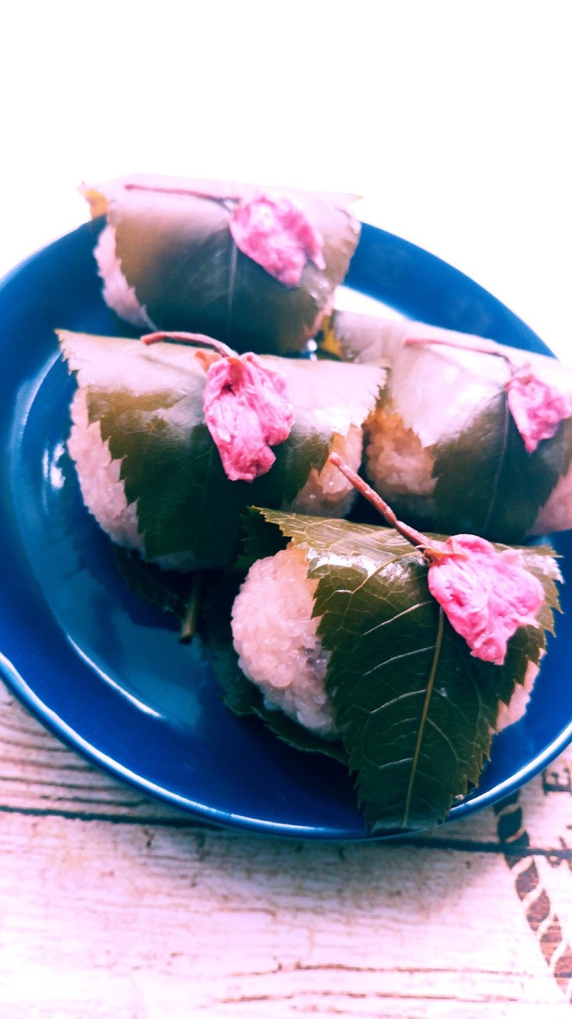 レンジで簡単30分でできる道明寺の桜餅の画像