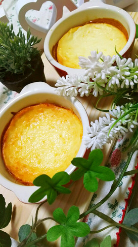 ココットでヨーグルトメイプルチーズケーキ