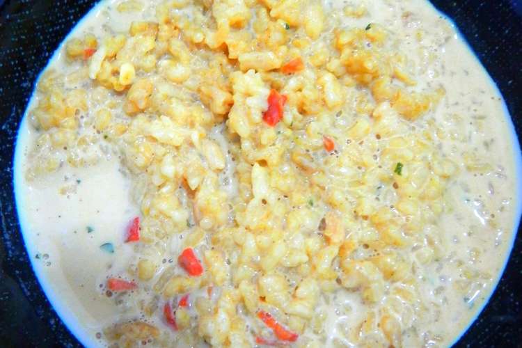 安心米 ドライカレー の豆乳リゾット レシピ 作り方 By お米大好き クックパッド 簡単おいしいみんなのレシピが356万品