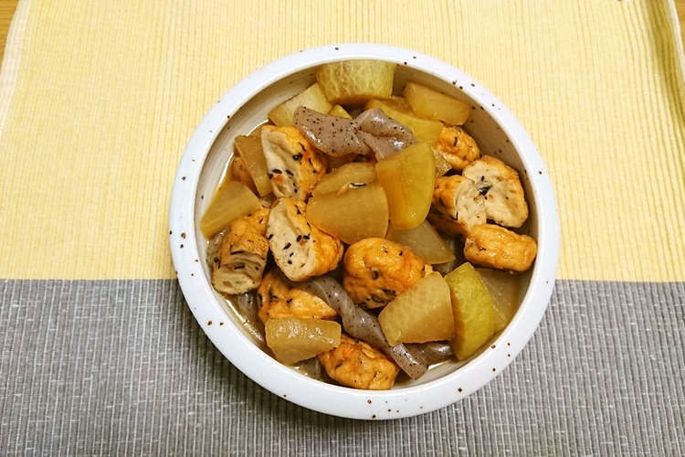 がんもと大根とこんにゃくの煮物 レシピ 作り方 By ちむどまの台所 クックパッド 簡単おいしいみんなのレシピが352万品
