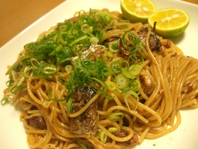 サンマのパスタ