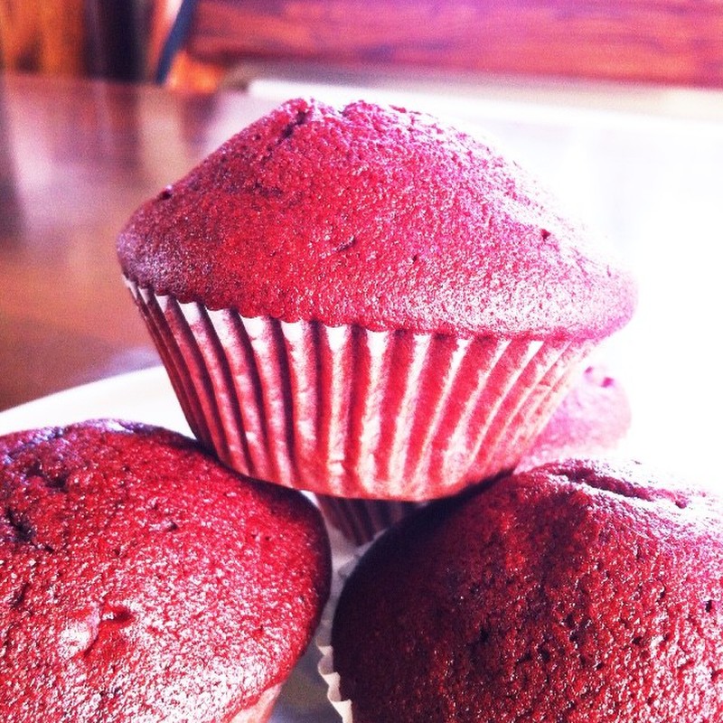 クリントン夫人のレッドベルベットカップケーキのレシピ