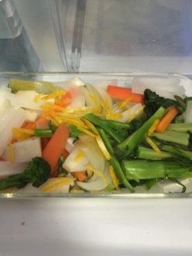 温野菜の甘酢漬け