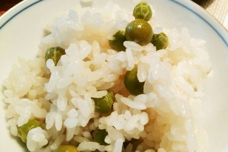 簡単 炊飯器でうすいえんどうの豆ご飯 レシピ 作り方 By Coootan クックパッド 簡単おいしいみんなのレシピが354万品