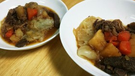 凍りコンニャク の 肉じゃが+リメイク