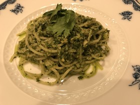 セロリのなんちゃってジェノベーゼ