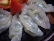 皮が透明、プリプリ 蒸しエビ餃子の写真