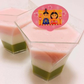 ひな祭り♡ミルクプリン☆嚥下食にも