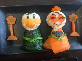 アンパンマンで初節句!ひな祭りプレート♡