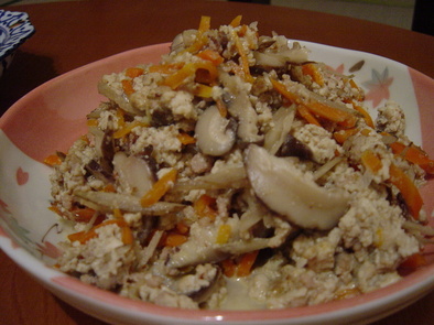 ウチのが一番！麺つゆ＆すりゴマで炒り豆腐の写真