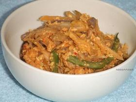 白菜キムチのおから炒り煮