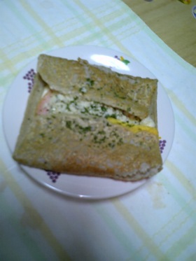 おからとそば粉でガレット♪朝食にぴったり